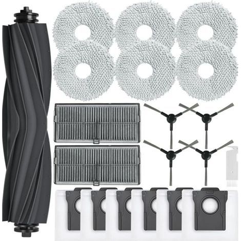 Kit Accessoires Pièces Rechange Brosse Principale Sacs Poussière Serpillere Filtres Brosse Latérale (1/4)