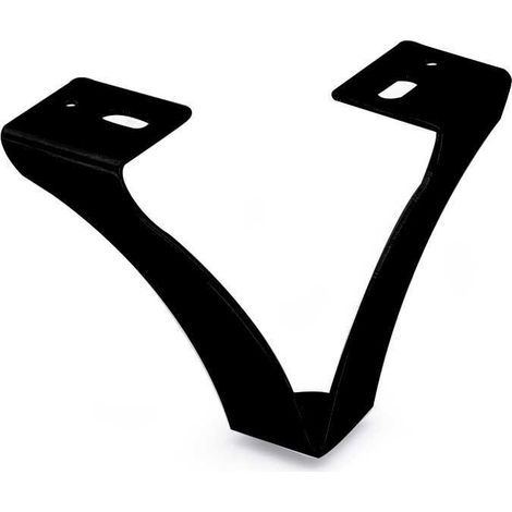 Q&Q pata metálica vinet acabado negro mate altura (h) 100 , La Pata Metálica Vinet es un componente esencial para muebles y sofás, fabricada en metal y diseñ (1/2)