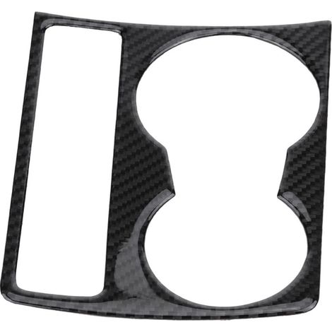 UlisemCarbon Fiber Car Center Console Wasserbecherhalter Panel Cover Trim für Audi A4 B8 A5 2009-2015 (1/4)