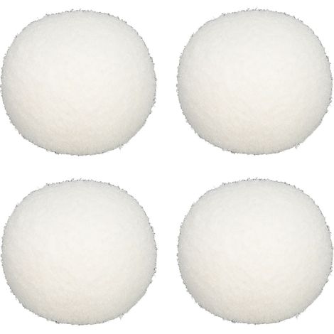 Set mit 4 wiederverwendbaren und waschbaren Anti-Rückstands-Bällen, die Öl absorbieren und Rückstände beseitigen, für Schwimmbäder, Whirlpools und Spas.