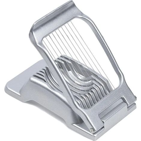 Trancheuse multifonction pour œufs, fruits et légumes, en acier inoxydable, design compact