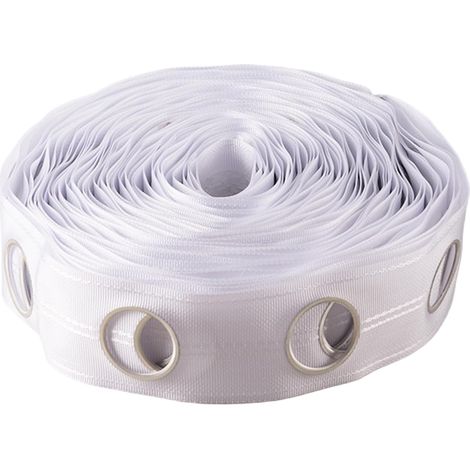 Cinta para cortinas, 10 metros, 80 ojales, con anillas redondas, resistente al desgaste, accesorios para cortinas. (1/5)