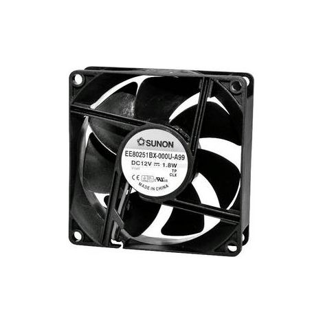 Sunon EE80251S31000U999 Ventilateur axial 12 V/DC 56.05 m³/h (L x l x H) 80 x 80 x 25 mm Y367152 (1/2)