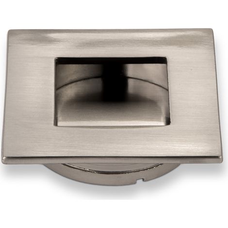 Einlassgriff EL-02 50 x 50 x 12 mm Edelstahloptik (1/5)