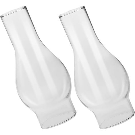 Abat Jour Verre Lampe à Pétrole Verre Poli Coupe-vent Accessoires Vintage Lampe à Huile (1/5)