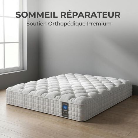 Materasso a molle insacchettate 22cm/25cm - 7 zone comfort Memory Foam - Traspirante & Confortevole 90x200x22 cm (1/5)