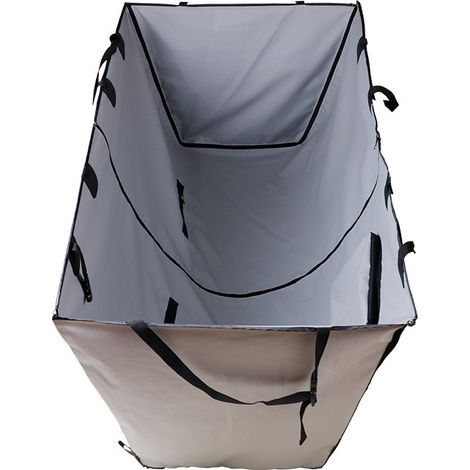 Funda protectora para asiento de perro, antimanchas, antiarañazos, impermeable, con cremallera, plegable, correa ajustable para camiones y SUV - Gris (1/5)