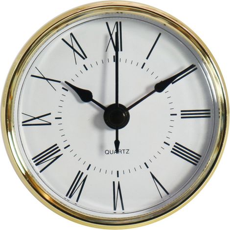 1 Insert d'horloge, quartz, rond, 70 mm, miniature, pour meubles, artisanat (1/5)
