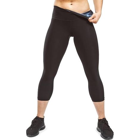 Leggings Sauna - Haute Taille - Compression Thermique - Pour Yoga Course Et Activités Physiques - Femme - Lot De 1 (1/3)