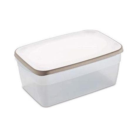 Stefanplast Ciaofresco Récipient Hermétique Rectangulaire 5.4 Litres Blanc Et T