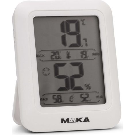 Thermo hygromètre numérique MAKA - MKLC19 - autonomie 180 jours (1/5)