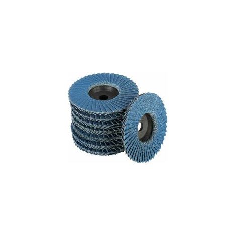 Disque Abrasif À Pattes - Ø 76 mm - Trou Central 10 mm - Grain 40 60 80 120 - Pour Métal Acier Bois - Lot De 8