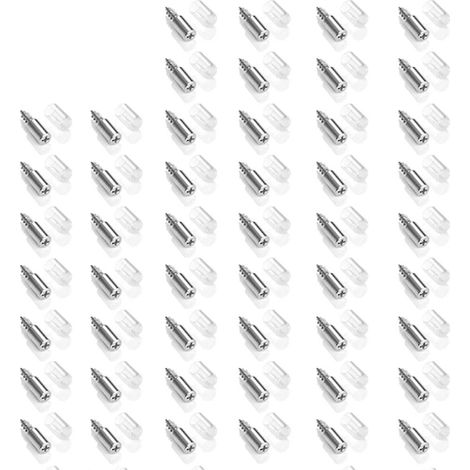 Clips de fixation autotaraudeurs sans perçage, entretoise intégrée pour plateau stratifié d'armoire ou de placard (1/5)