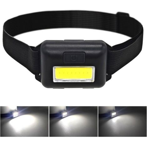 Lampe Frontale - COB 150 Lm - 3 Modes - Réglable Sans Pression - Pour Bricolage Camping Vélo Escalade - 1 Pièce (1/5)