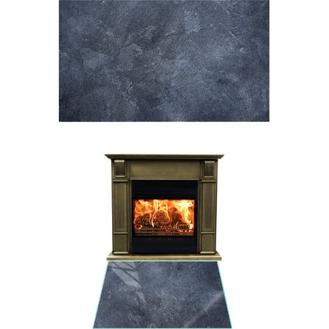 CHIMENEA DE CRISTAL TEMPLADO DIMENSIONES DE LA BASE 70x52cm GRAPHICS STONE (1/5)