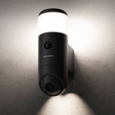 Thomson – Caméra extérieure connectée motorisée avec éclairage et sirène intégrés – Vision nocturne 25m – Auto-tracking – 512511 — vue 2