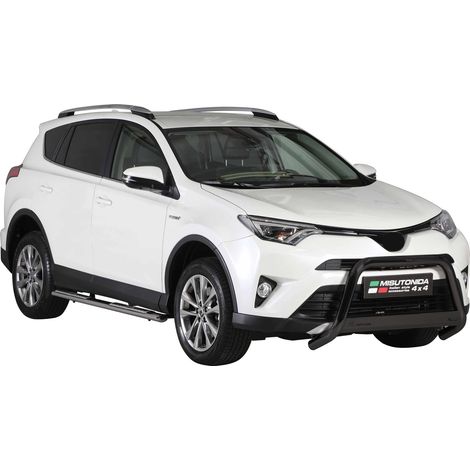 Pare-buffle Avant pour Toyota RAV4 Hybrid One 2016-2018 63 mm en Acier Noir (1/5)