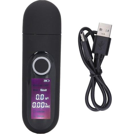 Éthylotest portable avec capteur semi-conducteur haute sensibilité et câble USB (1/4)