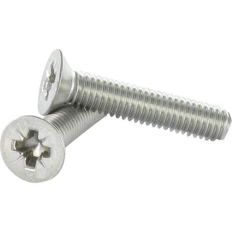 Vis métaux Inox A2 Tête fraisée Pozi N°4 M8X30-30 pièces (1/3)