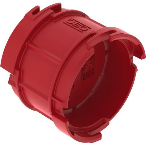 OBO Bettermann Boquilla distanciadora UP para caja empotrada 20mm Poliestireno rojo señal, 2003746