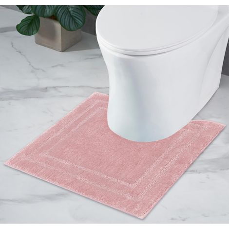1 Tapis De Bain Antidérapant Microfibre Absorbant Lavable Machine Salle De Bain Douche Rose 45x45 Cm (1/5)