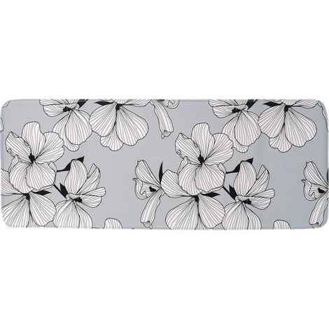 Tappeto in microfibra stampata 45x120 cm - grigio ecrin - Tendance