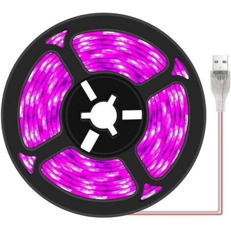 Bandes lumineuses LED étanches à spectre complet pour plantes d'intérieur, plantes grasses, culture hydroponique, serre, jardinage, barres lumineuses USB