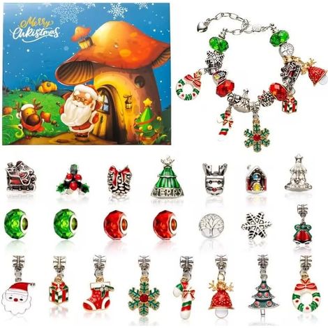 Weihnachts-Adventskalender 2023, Überraschungsbox mit 24 niedlichen Mini-Elfenfiguren, festlicher 24-Tage-Countdown, ideales Weihnachtsgeschenk, magischer Adventskalender für Kinder und Erwachsene (1/4)