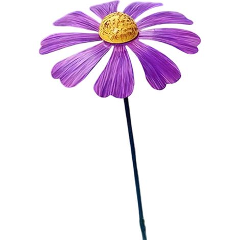 Ilustración de flores de metal para jardines - flores redondas