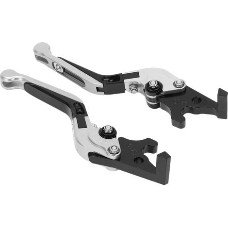 Levier de frein et d'embrayage moto extensible, kit de remplacement pour YAMAHA XMAX 250/300/400, argenté, réglable. (1/5)