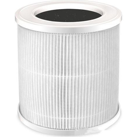 Filtre de remplacement 3-en-1 pour purificateur d'air GL-K802/K802B/K803/K805/FS32, HEPA + charbon actif,Blanc (1/5)