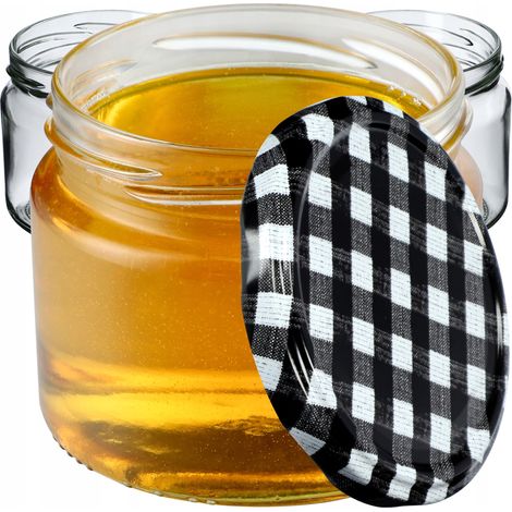 KADAX Einmachgläser mit Schraubdeckel, Marmeladengläser 330ml, Vorratsgläser für Marmeladen, Konfitü (1/5)
