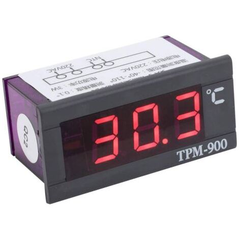 DEESSE SHOP-Mini LCD Digital Temperature Panel Meter Thermomètre Indicateur de Température -40 ℃ - + 110 ℃ Thermomètre de Réfrigérateur pour Réfrigérateur Congélateur Réfrigérateur Aquarium (1/5)
