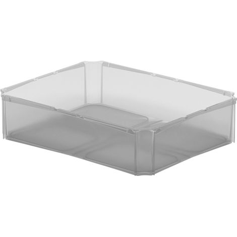 Surplus Systems Einsatzkasten für Eurobox 1/2 quer, transparent Boxen, Körbchen & Kisten