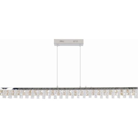 Naeve DIAMONDS Plafonnier suspendu à barre LED chromé 3000 K
