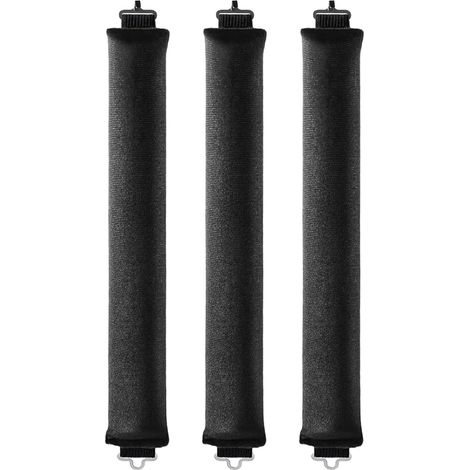 Ferro arricciacapelli senza calore per una piega notturna - Set di 3 ferri arricciacapelli notturni, ferri arricciacapelli in velluto con turbante in raso (1/5)