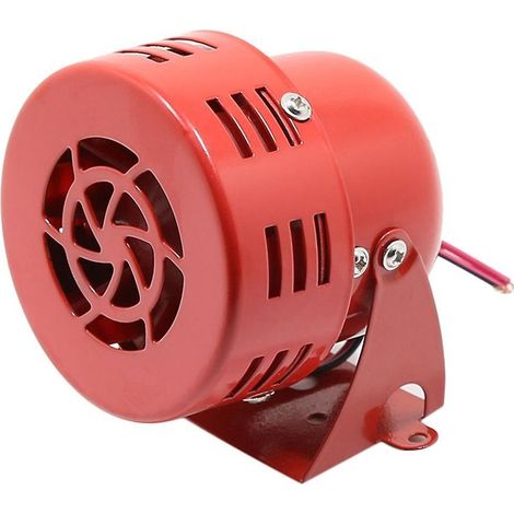 Avertisseur Sonore 12V 105dB Sirène Électrique d'Alarme pour Voiture, Rouge, 50 Secondes (1/5)