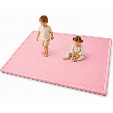 Tappeto Memory GINGER HOME LOLLA per Bambini, 150×200 cm, Spessore 3,5 cm, Rosa (1/5)