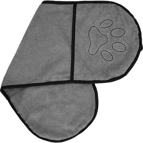 Ultra-saugfähiges Hundehandtuch, ideal für kleine und mittelgroße Hunde. Schnelltrocknend und hochwertig. Maße: 63,5 x 22 cm. (1/5)