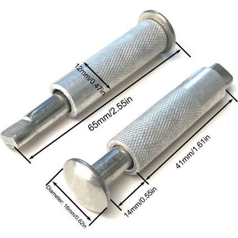 Piton Bache Piscine 10pcs Piton Escamotable pour Bache Piscine Piton Douille Retractable Piscine Pitons Douilles Escamotables en INOX 16 x 65 mm (10)