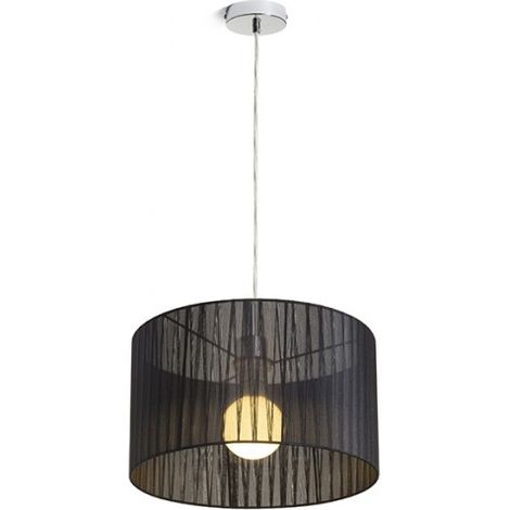 Lampadario GLAMOUR 35/20 a sospensione nero 230V E27 28W