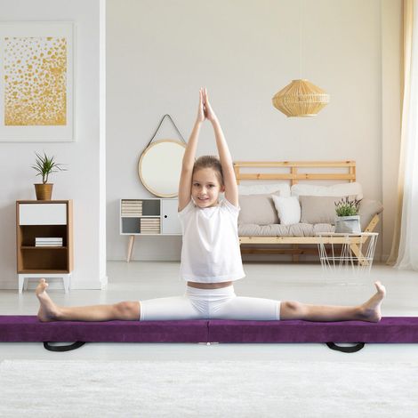 Base antidérapante et mousse EPE dense pour plus de stabilité, poutre de gymnastique pliable d’entraînement (1/5)