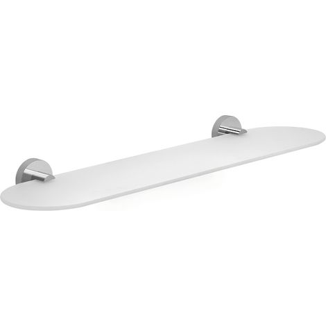 Mensola 60 cm in vetro temperato 2319-60 Gedy serie EROS Cromato (1/2)