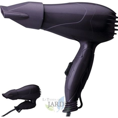 Secador de Pelo de Viaje 850W, 2 Velocidades y 2 Temperaturas - Ligero y Práctico para Llevar