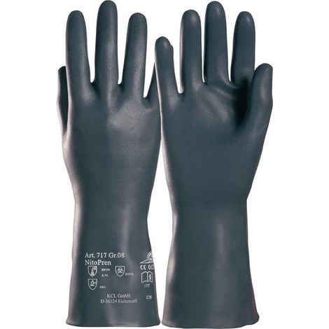 Honeywell  guante  químico  Nitopren  717  Talla  10  gris  oscuro  EN  388  EN  374  EPI  III  -  717/10 (1/5)