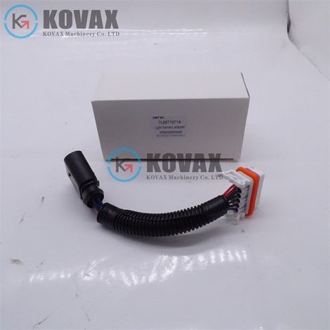 Volkswagen Touareg 2003-2007 Headlight Wiring Harness Adapter, 4WD Genuine Part 7L6971071A (1/4)