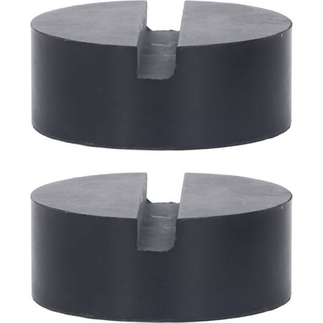 Deux patins en caoutchouc universels pour essieux de roue de cric, patins en caoutchouc rainurés, 60x23x8mm, largeur de rainure. (1/5)