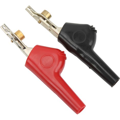 1 Satz abisoliersichere Prüfklemmen mit Nadel, PVC-Kupfernickel-Elektroklemmen, 25 mm Öffnung (1/5)