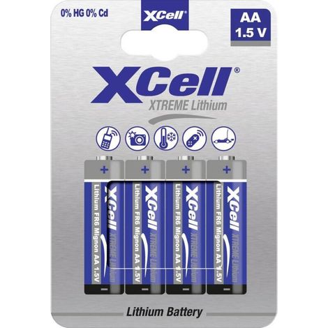 XCell XTREME FR6/L91 Pile LR6 (AA) lithium 1.5 V 4 pc(s) Y201262 (1/5)