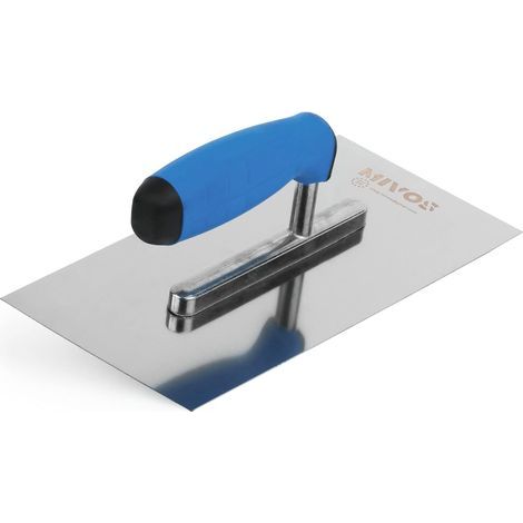 Edelstahl-Gipskelle 270x130 mm, ergonomischer Griff, Werkzeug für Mauerwerksarbeiten (1/5)